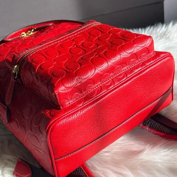 💰SOLD - CC394 - Coach Charter Backpack 24 In Signature Leather - Picture 9 of 15